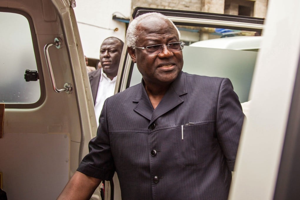 Ernest Bai Koroma as Sierra Leonne’s president in 2014. File photo: AP