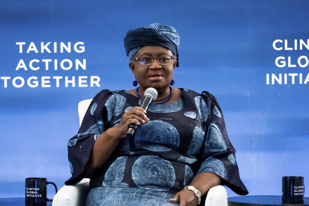 WTO director general Ngozi Okonjo-Iweala speaks at the Clinton Global Initiative on September 19, 2022, in New York. Photo: AP