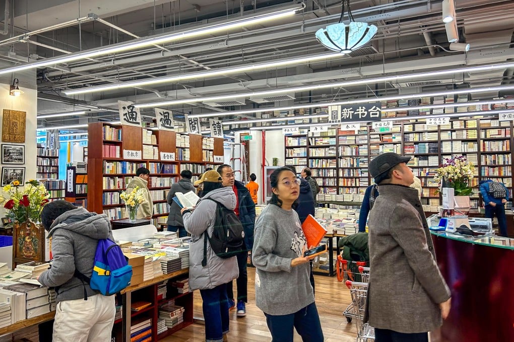The interior view of All Sages Bookstore in Beijing. The historic store, which has recently moved, is “a barometer of Chinese society”, says owner Liu Suli. Photo: Yuanyue Dang