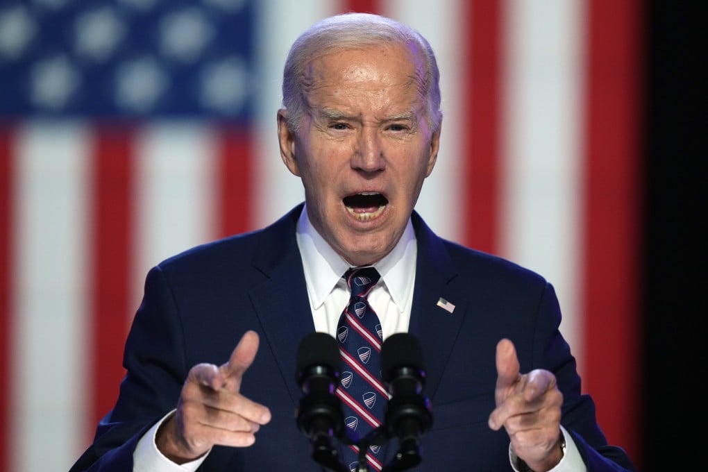 US President Joe Biden speaks in Blue Bell, Pennsylvania, US on Friday. Photo: AP