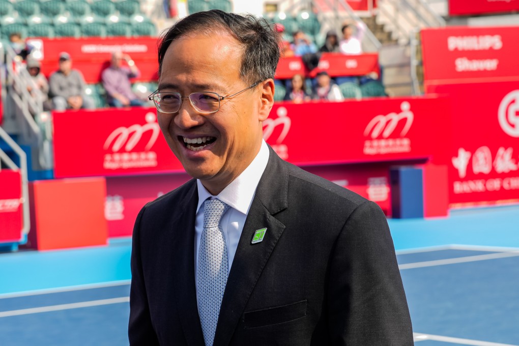 New Hong Kong tennis chief Michael Cheng at Victoria Park Stadium. Photo: HKCTA