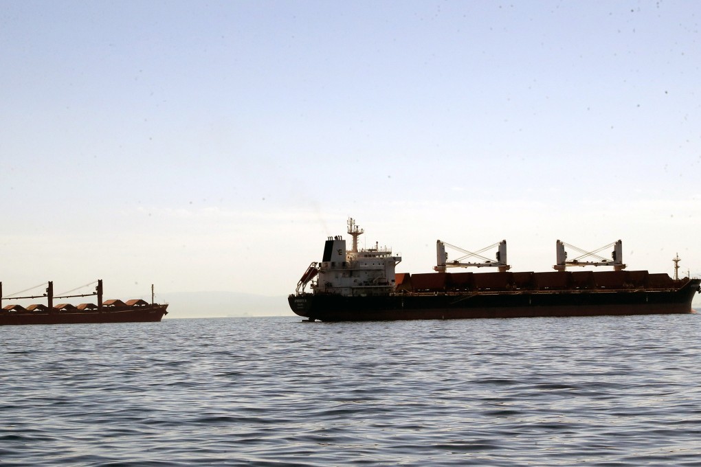 Cargo ships enter the Mersin port in Mersin, Türkiye, on Friday. Major ocean carriers are rerouting ships away from the Red Sea to avoid missile and drone attacks in an area that leads to the vital Asia-Europe Suez Canal shortcut. Photo: Xinhua