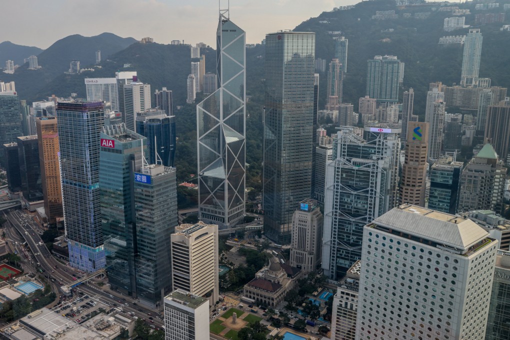A view of commercial buildings in Hong Kong’s central business district on Hong Kong Island on December 6, 2023. Photo: Yik Yeung-man