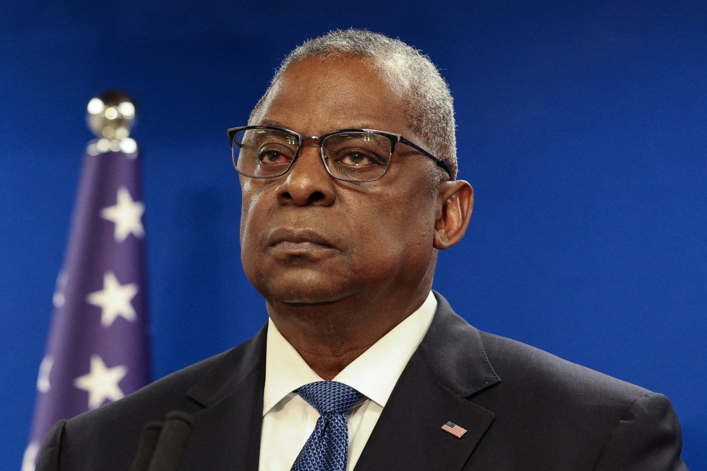 US Secretary of Defence Lloyd Austin attends a press conference in Tel Aviv, Israel in December. Photo: Reuters