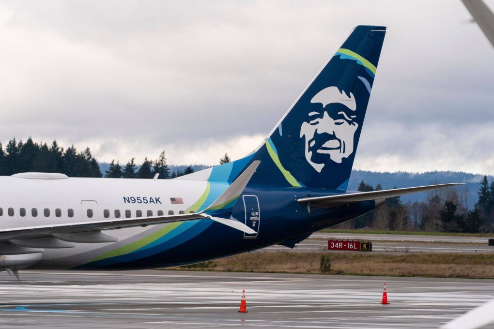 An Alaska Airlines Boeing 737 Max-9 aircraft grounded at Seattle-Tacoma International Airport (SEA) in Seattle, Washington, US. Photo: Bloomberg
