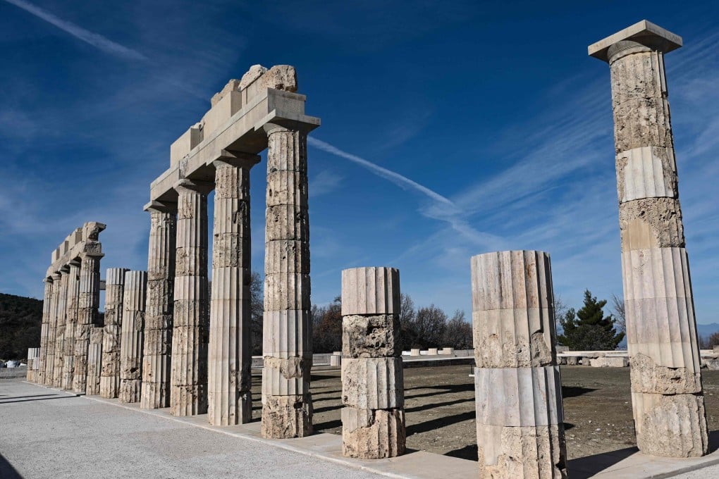 The Palace of Aigai, where Alexander the Great was crowned king of the Macedonians, is considered not only the biggest but, together with the Parthenon, the most significant building of ancient Greece. Photo: AFP