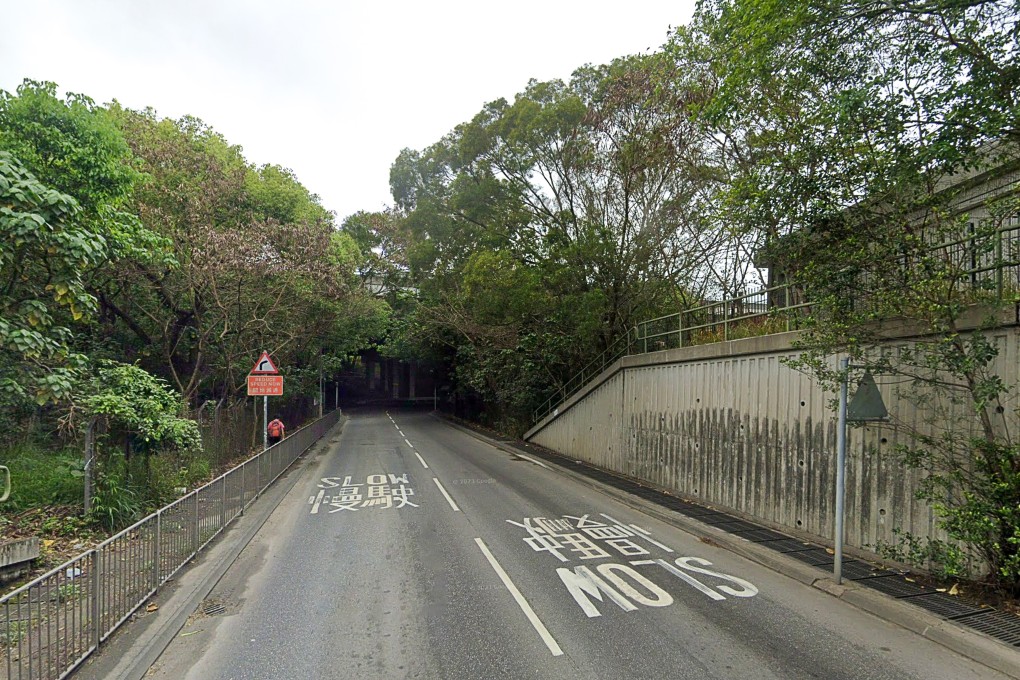 Ha Tsuen Road in Tin Shui Wai. The victim driving along the road when his car was rammed by a Mercedes-Benz. Photo: Google Maps
