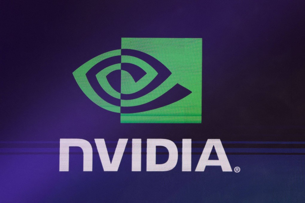 The Nvidia logo is seen during the Hon Hai Tech Day in Taipei on October 18, 2023. Photo: AFP