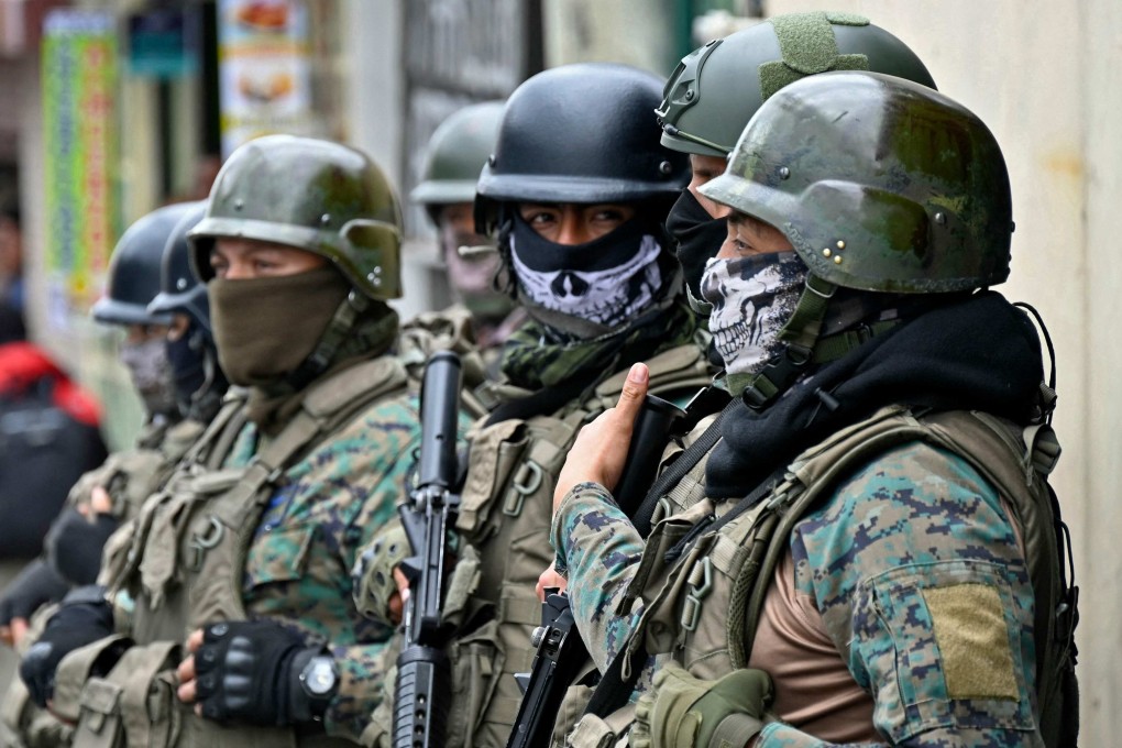 President Daniel Noboa announced a 60-day mobilisation of soldiers in Ecuador’s streets and prisons. Photo: AFP
