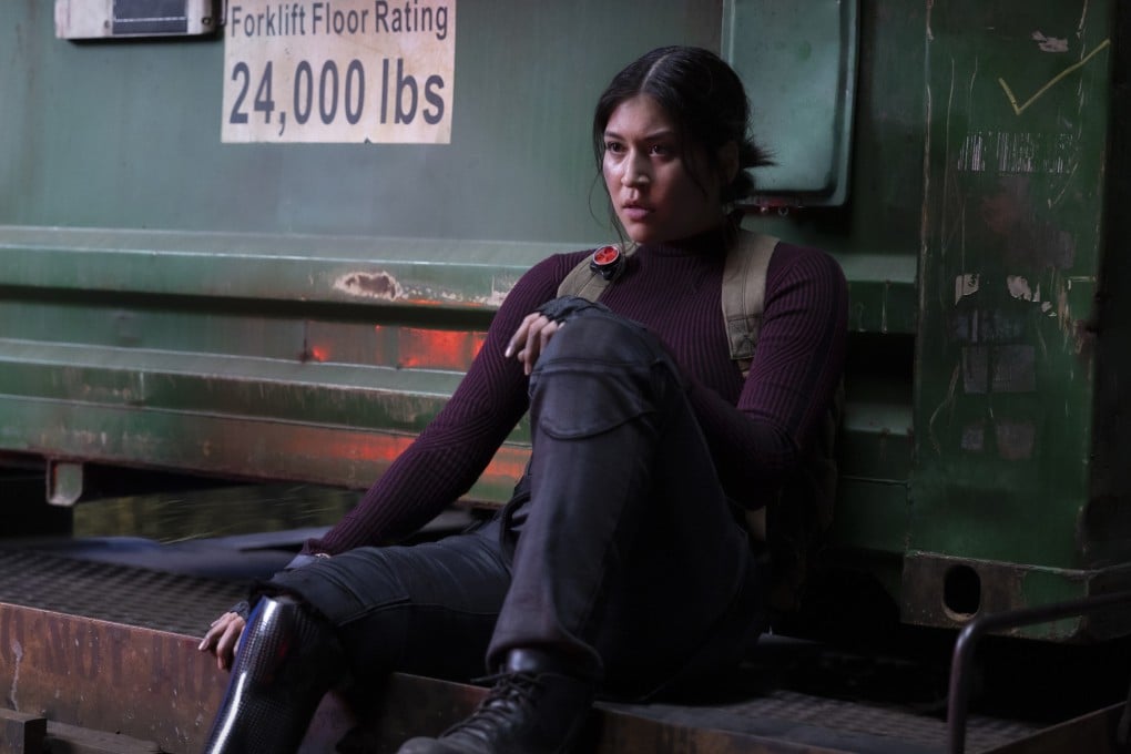 Alaqua Cox as Maya Lopez, as a deaf Native American superhero with a prosthetic leg, in Marvel Studios’ “Echo”, on Disney+ and Hulu. Photo: Chuck Zlotnick