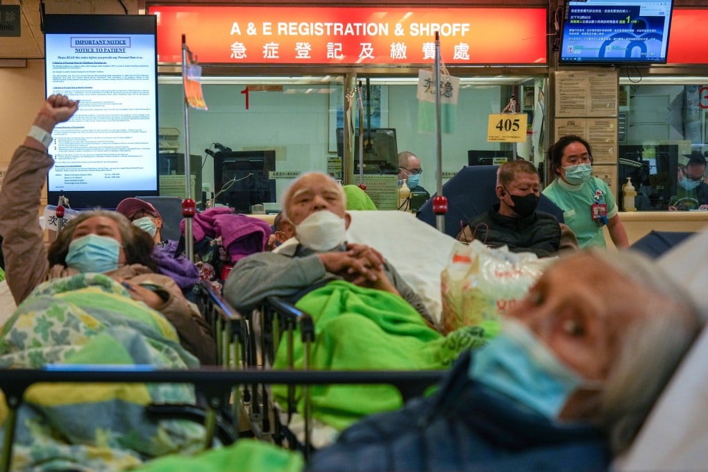 Patients wait for treatment at a city accident and emergency department. Photo: Eugene Lee