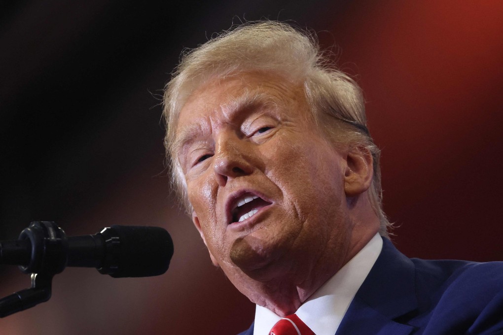 Donald Trump at a campaign a rally in Clinton, Iowa. Photo: AFP