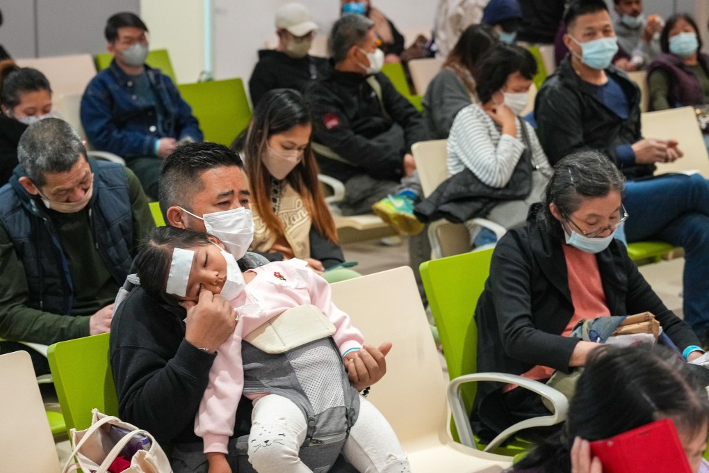 People wait for treatment at the accident and emergency department of Kwong Wah Hospital in Yau Ma Tei. Hong Kong entered peak winter flu season this week, health minister said. Photo: Eugene Lee