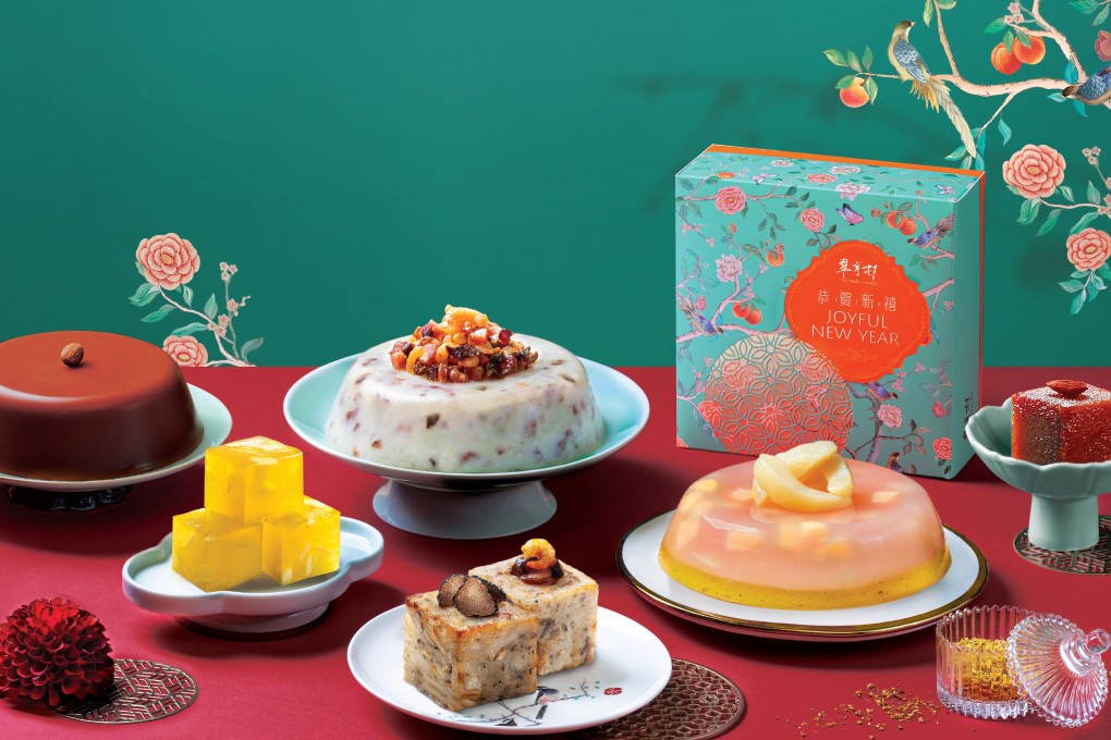 Assorted Chinese New Year puddings from Tsui Hang Village. Order your puddings early to save money and avoid disappointment – see our pick of the early-bird discounts from 10 Hong Kong restaurants and hotels. Photo: Tsui Hang Village