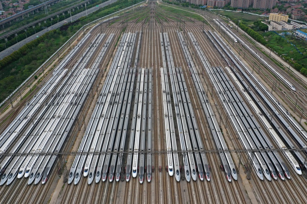 China’s existing bullet trains can travel at 350km/h (563mph). Photo: Xinhua