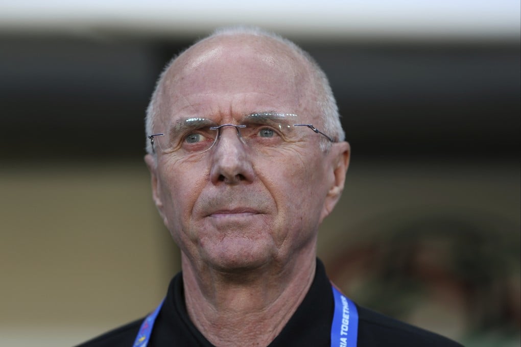Then Philippines’ head coach Sven-Goran Eriksson, looks on during the AFC Asian Cup Group C game between China and Phillipines at Mohammed Bin Zayed Stadium in Abu Dhabi, on January 11, 2019. Photo: AP