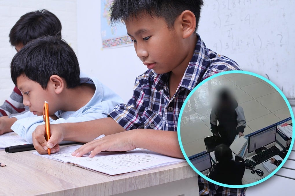 A teenage boy in China who was stressed out by the amount of studying he has to do went to the police to report an unlicensed tutor his parents made him attend, sparking a heated debate on social media about the academic pressure mainland children face. Photo: SCMP composite/Shutterstock/Douyin