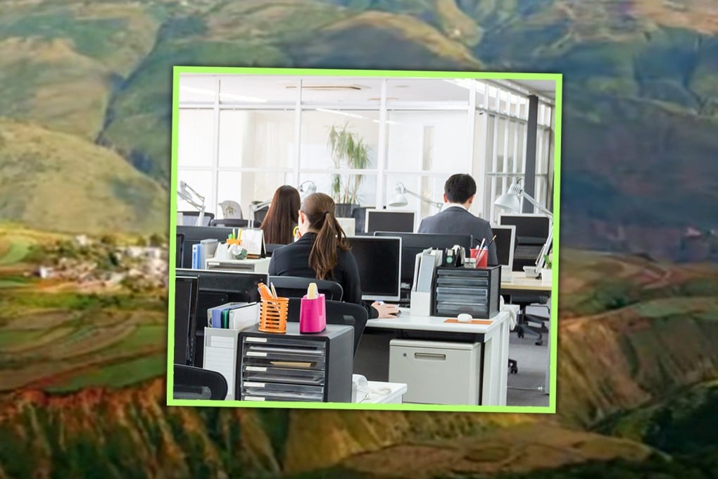 A company in China has come under fire after it moved from a central business district to a remote mountainous location, forcing staff to resign without compensation, then moved back to the city to hire new employees. Photo: SCMP composite/Shutterstock/Douyin
