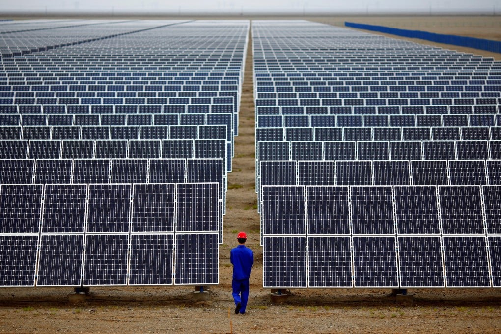 Global renewable energy generating capacity increased by 50 per cent last year. Photo: Reuters