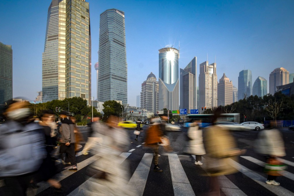 The Lujiazui Financial District in Shanghai. The city has not been immune to a nationwide economic slowdown in China triggered by property market woes and an exodus of foreign investment. Photo: Bloomberg