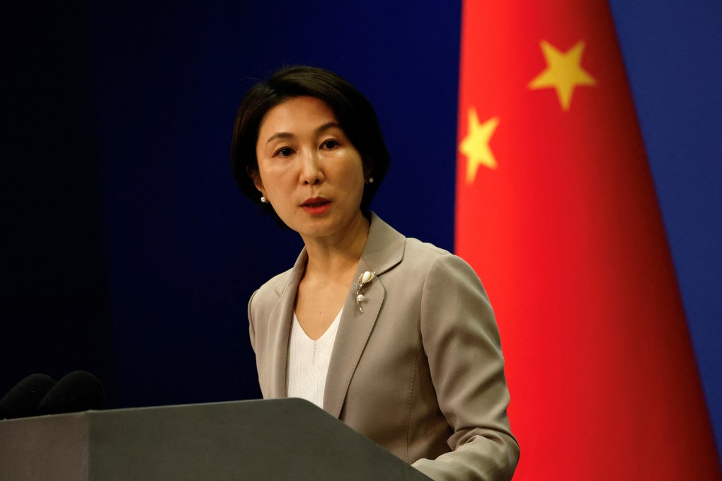 Chinese foreign ministry spokeswoman Mao Ning said Beijing would take “resolute and vigorous measures to safeguard its national sovereignty, security and territorial integrity”. Photo: Reuters