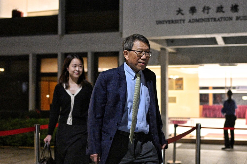 Rocky Tuan Sung-chi stopped short of elaborating on his decision to step down as president of the Chinese University of Hong Kong. He said he would stay on for another year to ensure a smooth transition for his successor. Photo: Handout