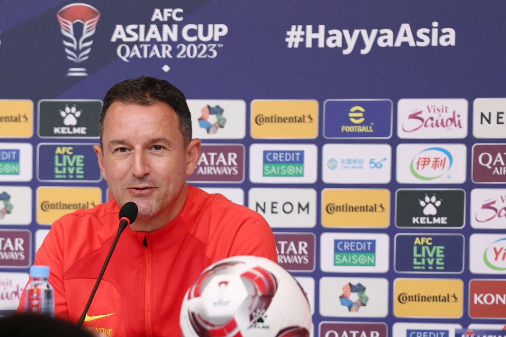 China head coach Aleksandar Jankovic says his team is thinking of nothing other than opening opponents Tajikistan. Photo: Xinhua