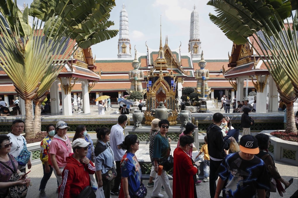 Chinese arrivals in Thailand were estimated at 2.7 million last year, lower than the target of 5 million. Photo: EPA-EFE