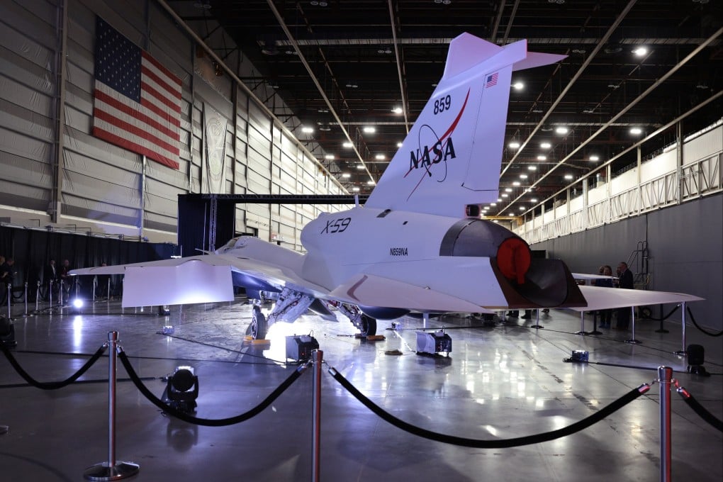 The X-59 supersonic aircraft was unveiled at Lockheed Martin Skunk Works in Palmdale, California, on January 12. Photo: EPA-EFE