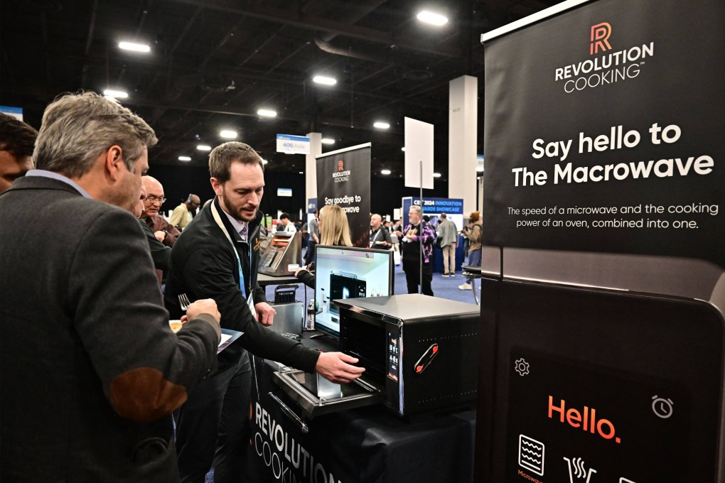 A demonstration of the Macrowave oven, which offers microwave, air fryer and oven capabilities, at the Consumer Electronics Show Unveiled in Las Vegas, Nevada, on January 7. The accidental discovery behind the invention of the microwave is one of many moments of serendipity in the history of scientific progress. Photo: AFP