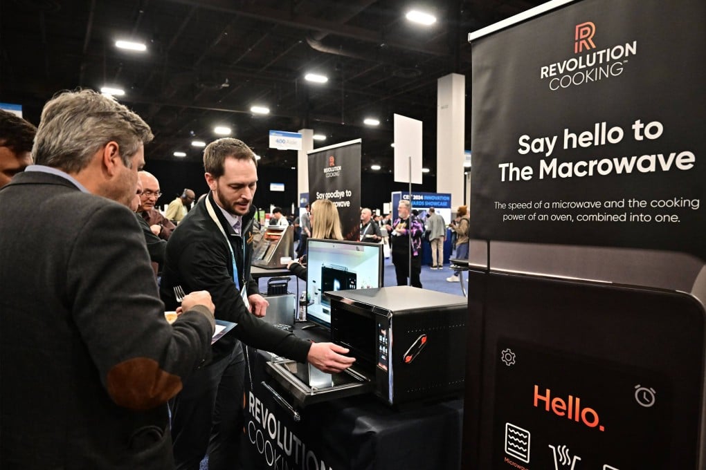 A demonstration of the Macrowave oven, which offers microwave, air fryer and oven capabilities, at the Consumer Electronics Show Unveiled in Las Vegas, Nevada, on January 7. The accidental discovery behind the invention of the microwave is one of many moments of serendipity in the history of scientific progress. Photo: AFP