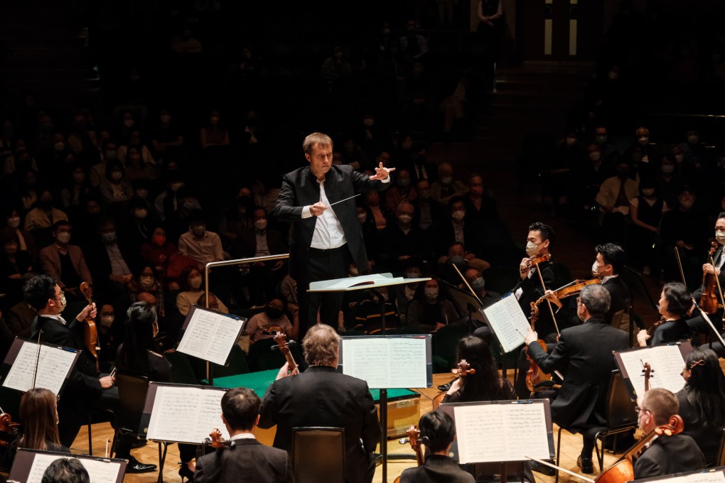 Vasily Petrenko conducts the Hong Kong Philharmonic Orchestra. The 47-year-old UK-based Russian is a contender to succeed Jaap van Zweden as the orchestra’s music director. Photo:  Ka Lam/HK Phil