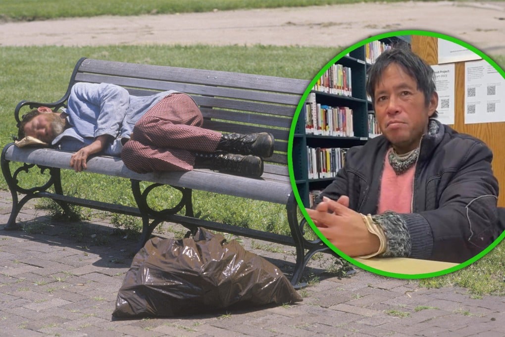 A highly-educated man from China whose life in the United States spiralled out of control following a messy divorce, and who has been sleeping rough on the streets of New York for 16 years, could be on his way back to the mainland after his story went viral on social media. Photo: SCMP composite/Shutterstock/Baidu
