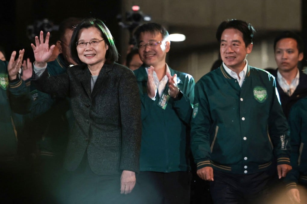 Former Taiwanese President Tsai Ing-wen (left) leaves a difficult legacy for her successor, president-elect William Lai Ching-te (right). Photo: AFP