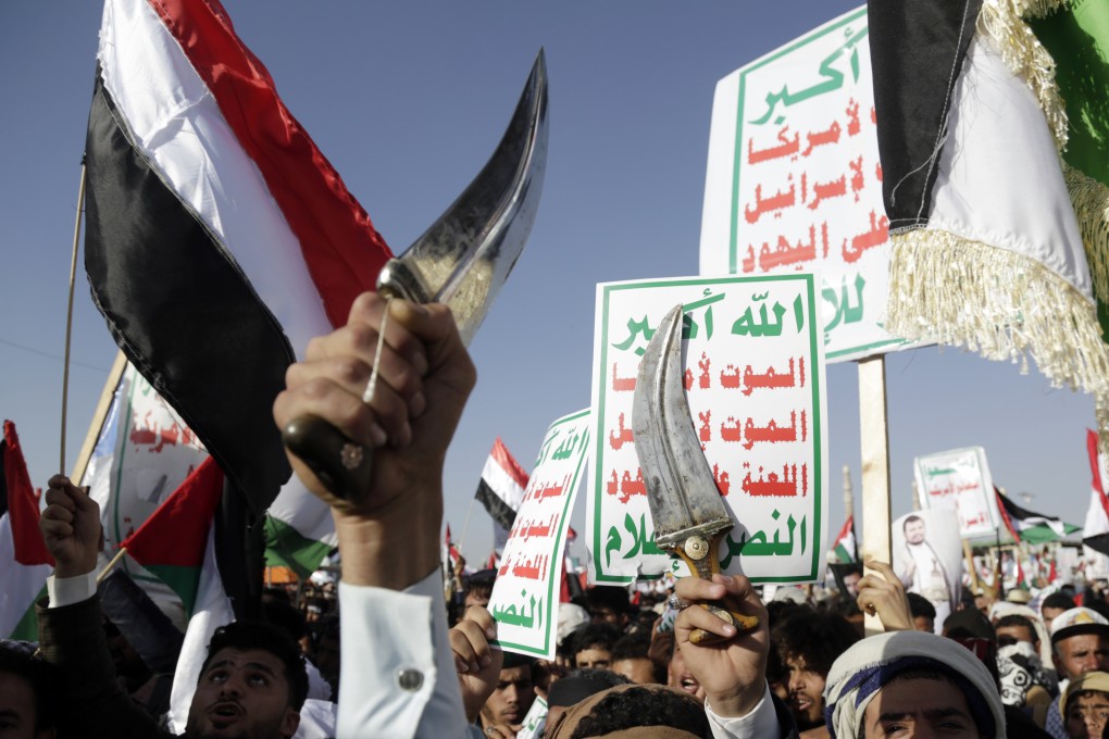 Houthi supporters protest against US-led airstrikes on targets in Yemen. Photo: AP Photo