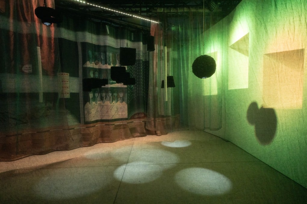 A mechanical installation at Hong Kong mixed-media exhibition “Make & Believe”. The project invites viewers to question reality through its fusion of art and technology. Photo: Hong Kong Arts Development Council