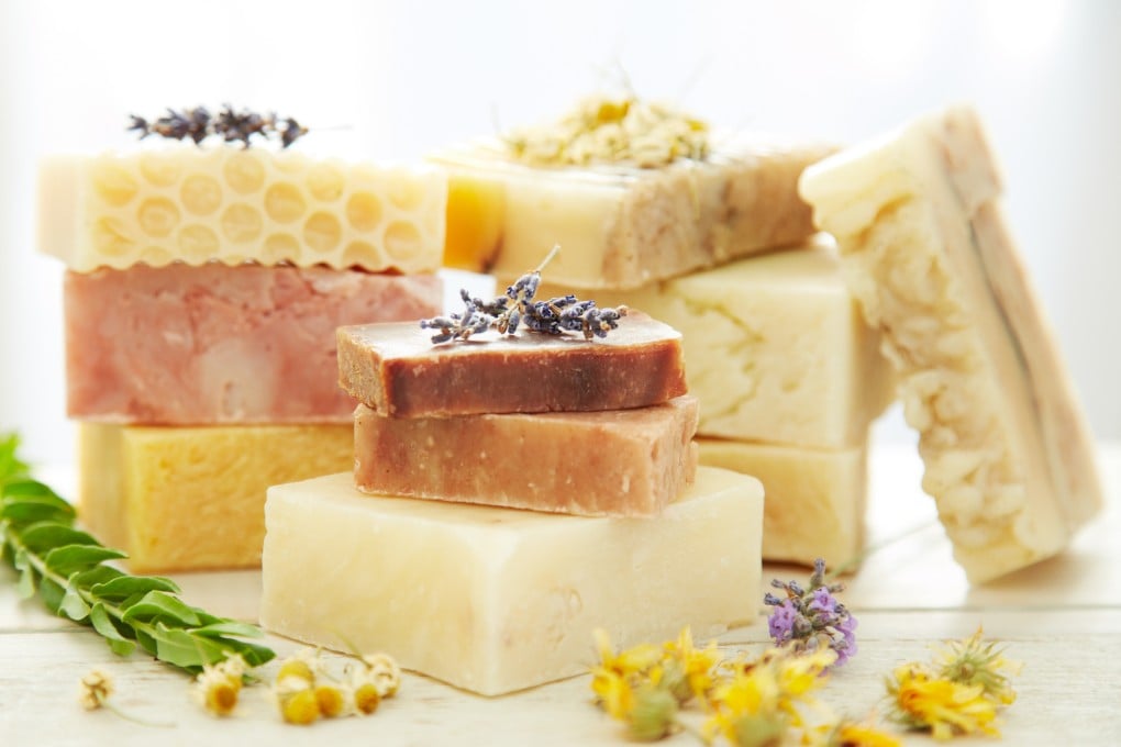 Stacks of homemade organic bars of soap. Bar soap is easy to use, has a pleasant texture and is better for the environment than liquid soaps, and its use is on the rise. Photo: Getty Images