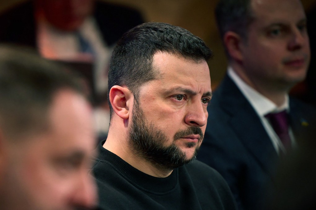 Ukraine’s President Volodymyr Zelensky attends the World Economic Forum in Davos. Photo: Ukrainian Presidential Press Service/AFP