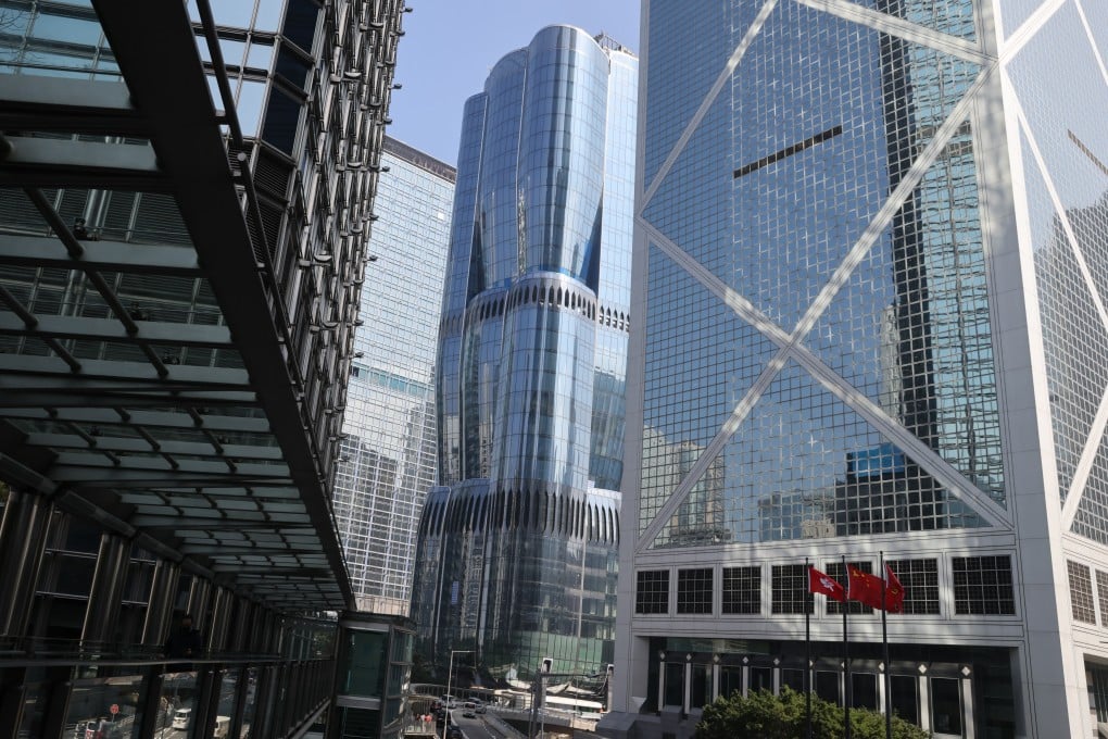 Designed by Zaha Hadid Architects, the new 36-storey tower The Henderson (centre) in Hong Kong’s Central business district is a building that is hard to ignore. Photo: Yik Yeung-man