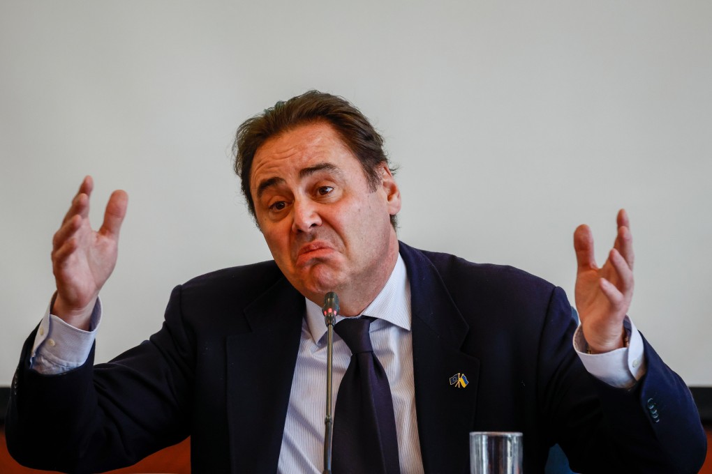 EU ambassador to China  Jorge Toledo says diplomats are not only struggling to meet Chinese officials, who need security clearance for such engagements, but also academics and think tank members.  Photo: EPA-EFE