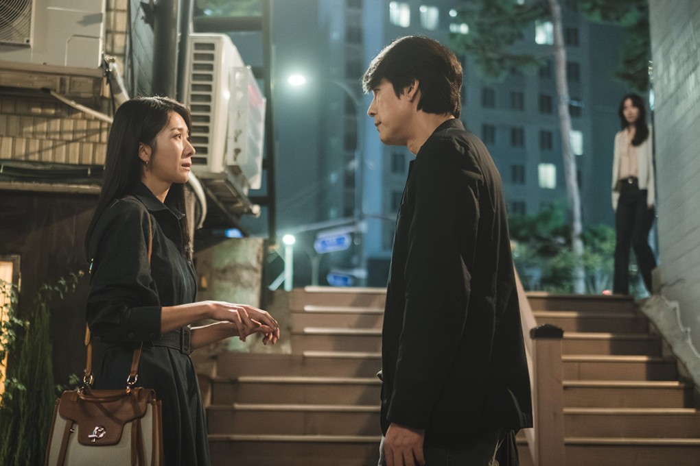 Shin Hyun-been (left) and Jung Woo-sung in a still from Disney+ K-drama “Tell Me That You Love Me”.