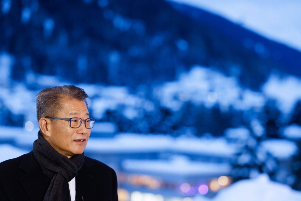 Paul Chan, Hong Kong’s financial secretary, at the World Economic Forum in Davos, Switzerland, on January 17, 2024. Photo: Bloomberg