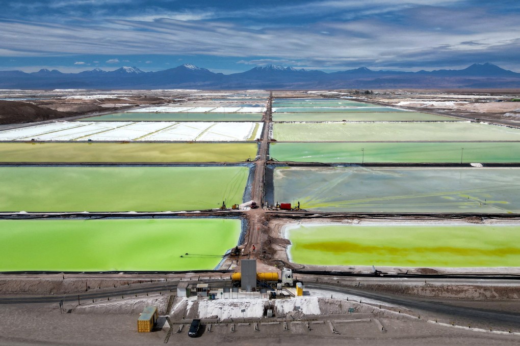 Trucks operate at a lithium mine in Chile in May. Critical minerals such as lithium, nickel and cobalt are essential inputs for military supply chains and clean energy technologies. Photo: Reuters
