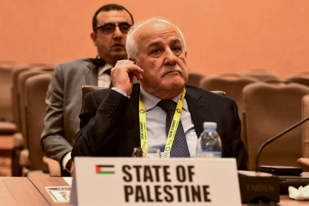 Palestinian United Nations envoy Riyad  Mansour at the 19th Non-Aligned Movement (NAM) summit in Kampala, Uganda. Photo: Reuters