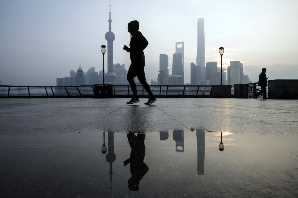 The Lujiazui financial district in Shanghai. The impact of the city’s easing measures has been more modest than in Beijing, with new home sales expanding by 2.4 per cent year on year in December. Photo: Bloomberg
