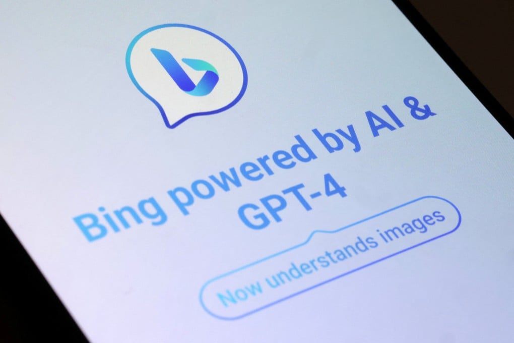 The Microsoft Bing app. Photo: Reuters