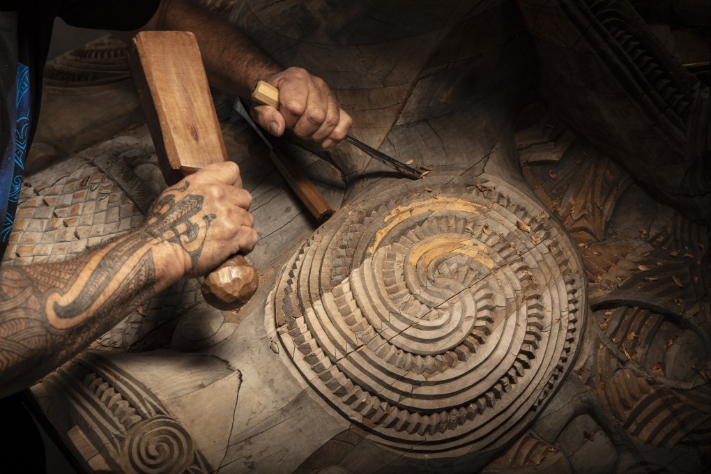 Woodcarvers have played a crucial role in the restoration of Maori meeting houses, which have in turn been pivotal in Maori revival. Critics of the government in New Zealand say it aims to undermine indigenous rights, leading to a gathering of thousands of Maoris on Saturday. File photo: SCMP