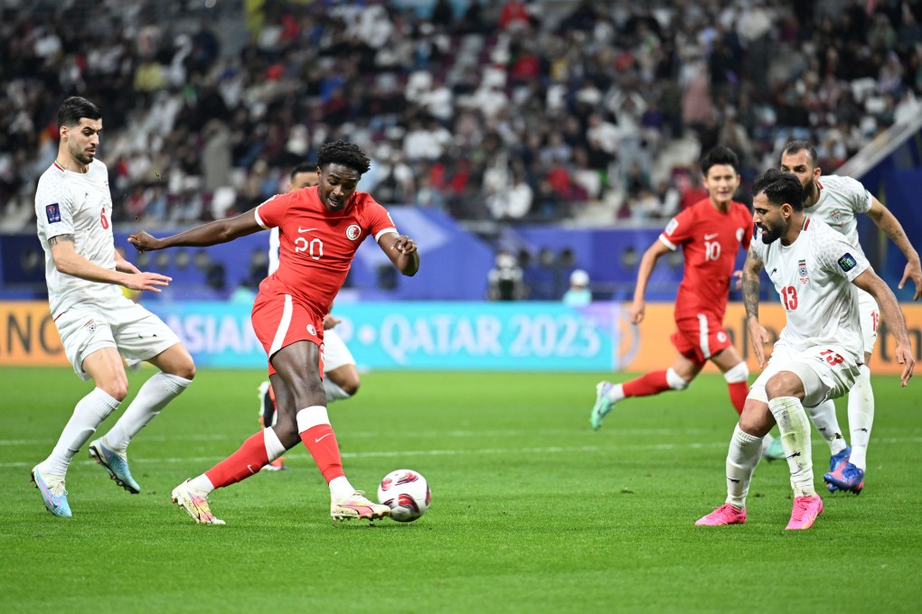 Michael Udebuluzor is pushing for selection when Hong Kong meet Palestine on Tuesday. Photo: Xinhua