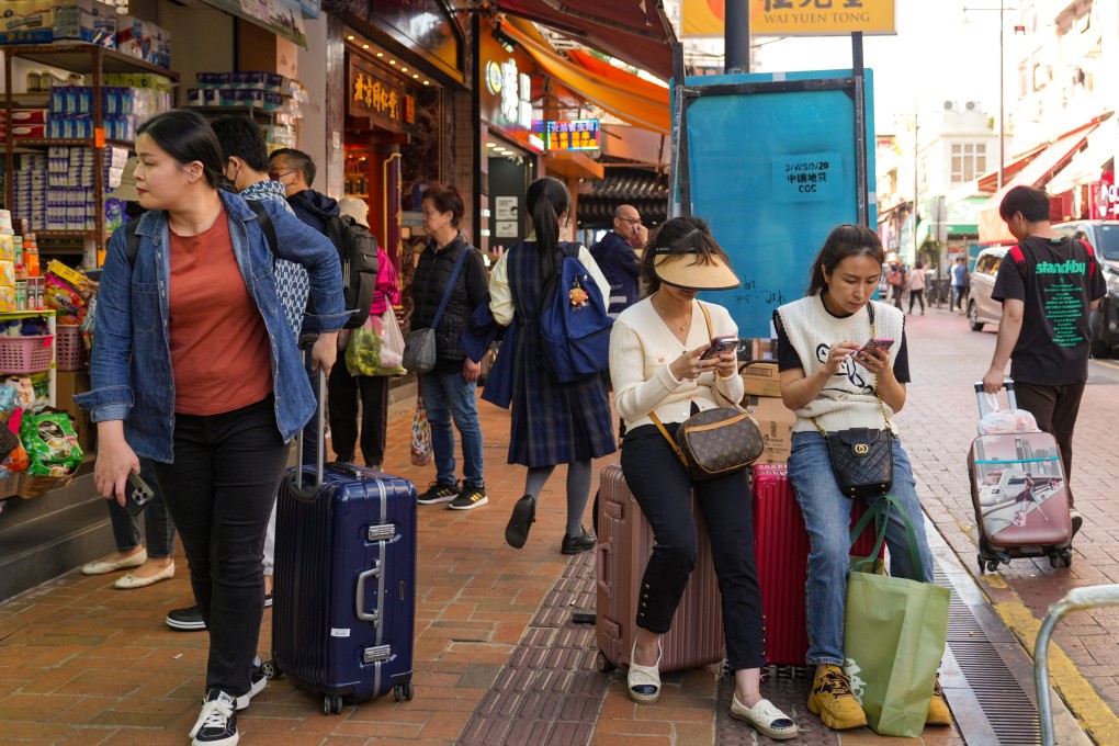 Shoppers in Sheung Shui. More than 26 million mainland Chinese visited Hong Kong last year, about three-fifths of the number who came in 2019. Photo: Sam Tsang