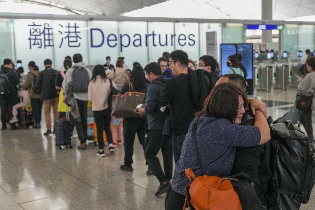 Passenger figures at the city’s airport hit 75 per cent of pre-pandemic levels last December, but question marks remain over full recovery this year. Photo: Eugene Lee